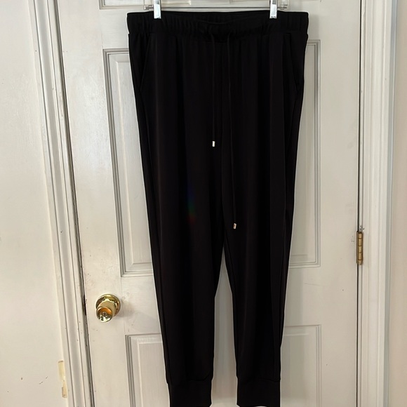 INC International Concepts Pants - INC International concepts size XL black silky joggers pull on elastic waist
